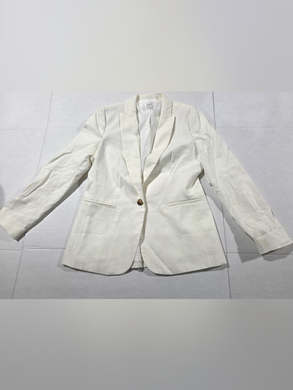 J. Crew Women’s Off-White Single-Button Blazer
